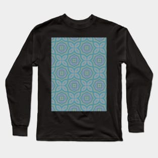 Geometric pattern matte bright colors Long Sleeve T-Shirt